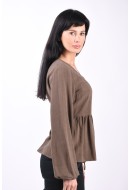 Bluza Dama Selected Slframi Wrap Morel